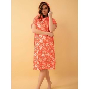 Flower Desen Yetişkin Sörf Yazlık Panço Kapüşonlu Plaj Havlusu Plaj Elbisesi S-M Beden