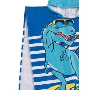 Dinazor Desen Çocuk Panço Plaj Havlusu
