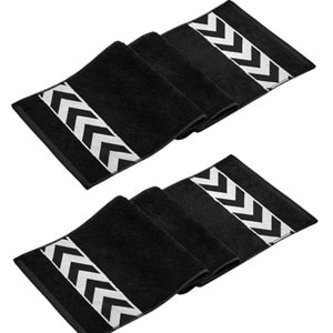 Sergeant 30x100 Cm %100 Pamuk(450 GSM) Siyah 2'li Spor Havlusu Fitness Gym Golf Boks Havlusu