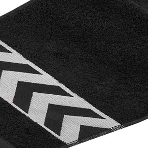 Sergeant 30x100 Cm %100 Pamuk(450 GSM) Siyah 2'li Spor Havlusu Fitness Gym Golf Boks Havlusu