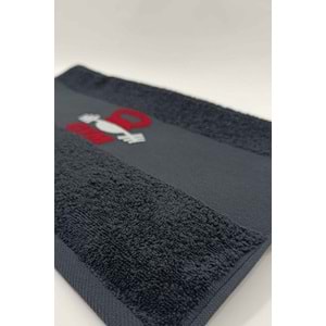 GYM 50x100 Cm %100 Pamuklu Spor Havlusu Fitness Gym Golf Boks Tenis Havlusu SİYAH