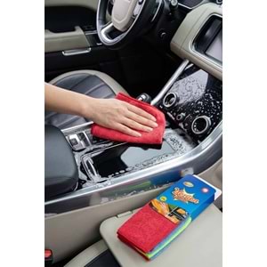 Microfiber Oto Yıkama Temizleme Oto Kurulama Bezi | 3'lü 32x32 Cm