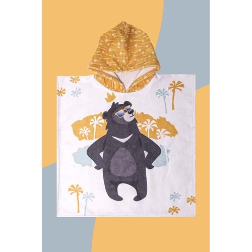Cool Bear Çocuk Panço Plaj Havlusu