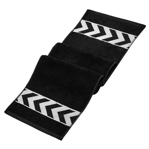 Sergeant 30x100 Cm %100 Pamuk(450 GSM) Siyah Spor Havlusu Fitness Gym Golf Boks Tenis Havlusu