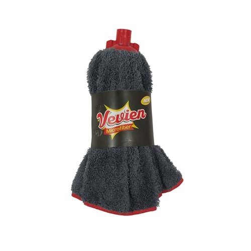 Mega Boy Gri Renk Mikrofiber Paspas Mop Yedek Ucu