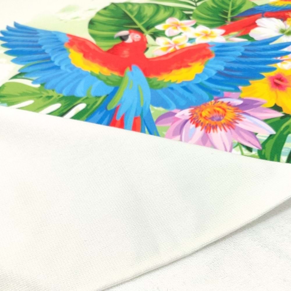 Parrot Flower Dijital Baskılı 75x150 Cm Plaj Havlusu