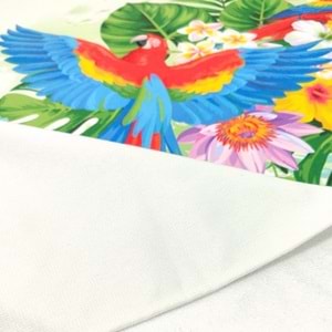 Parrot Flower Dijital Baskılı 75x150 Cm Plaj Havlusu