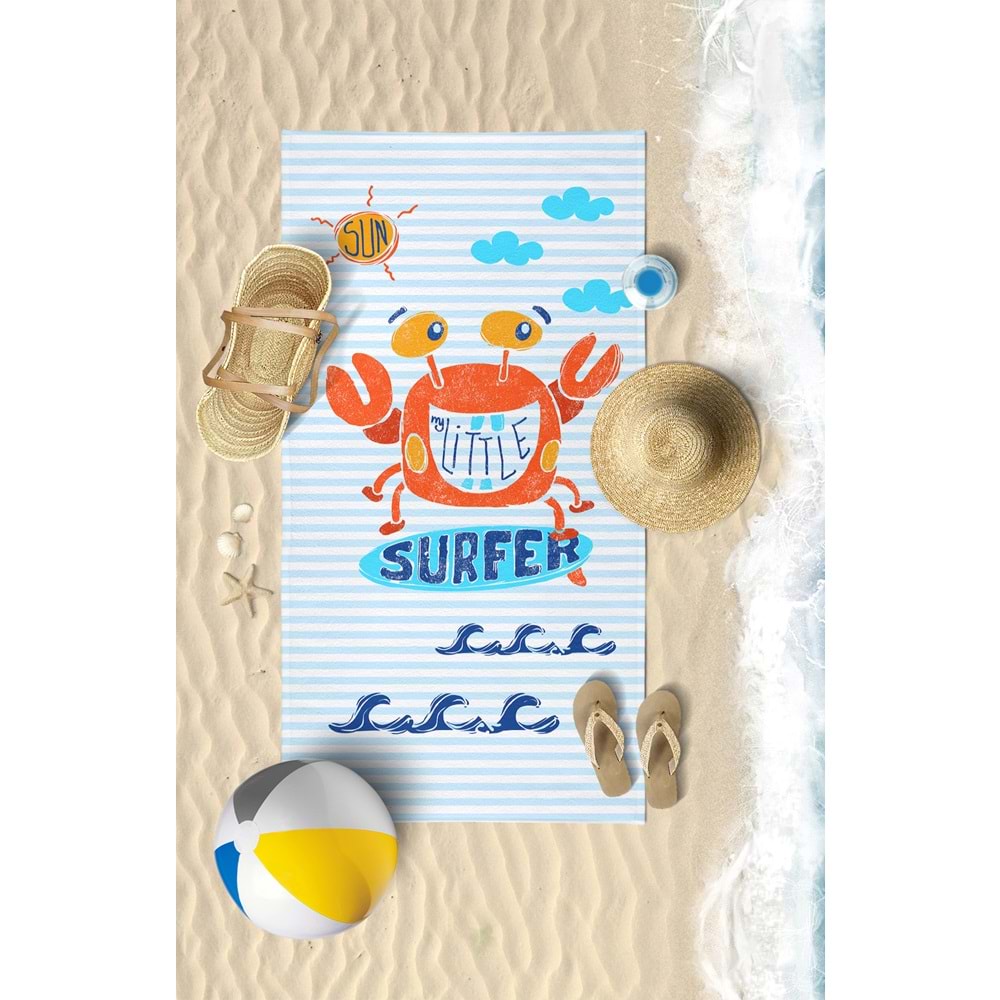 Dijital Baskılı 75x145 Cm Çocuk Plaj Havlusu