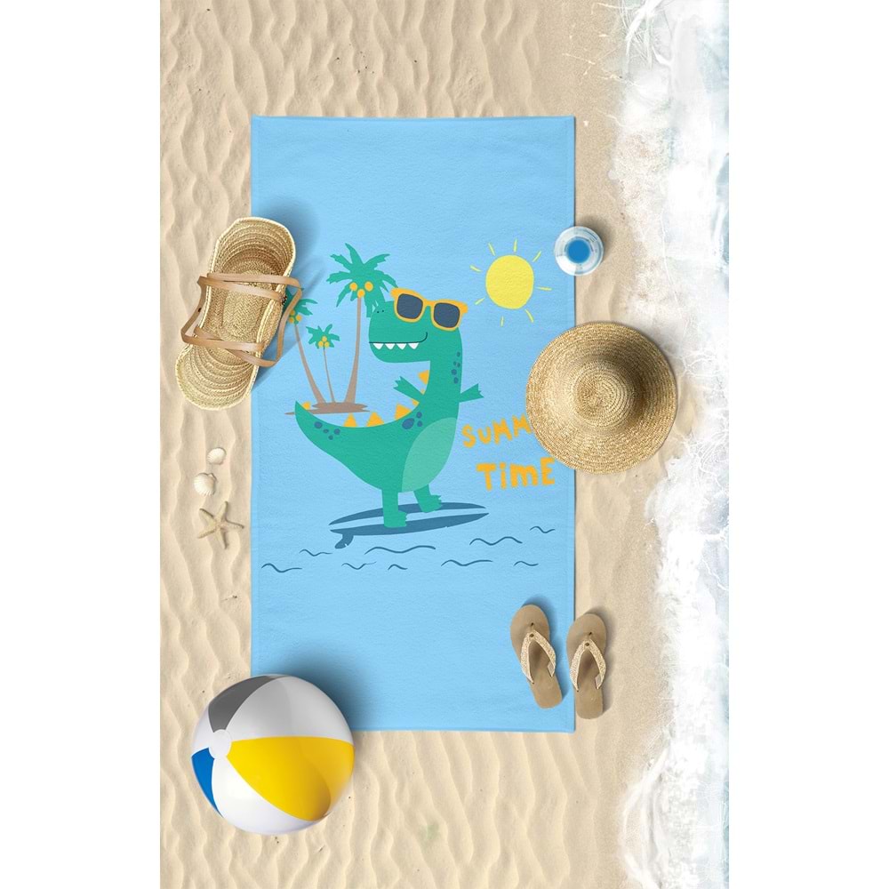 Dijital Baskılı 75x145 Cm Çocuk Plaj Havlusu