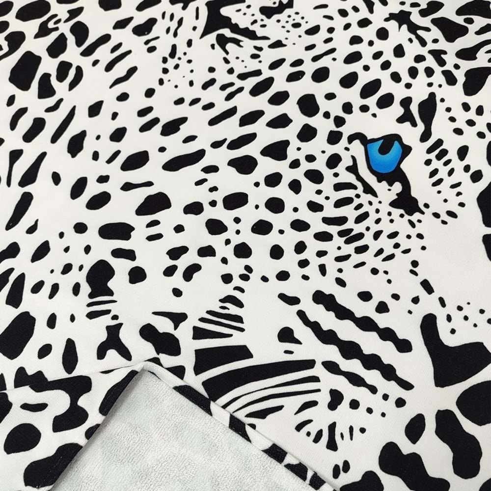BLACK LEOPARD Dijital Baskılı 75x150 Cm Plaj Havlusu