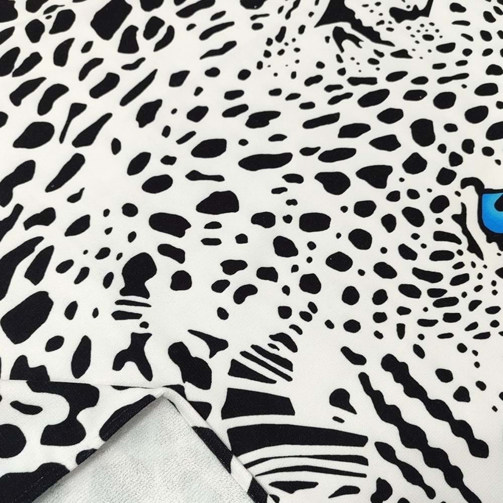 BLACK LEOPARD Dijital Baskılı 75x150 Cm Plaj Havlusu