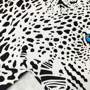 BLACK LEOPARD Dijital Baskılı 75x150 Cm Plaj Havlusu
