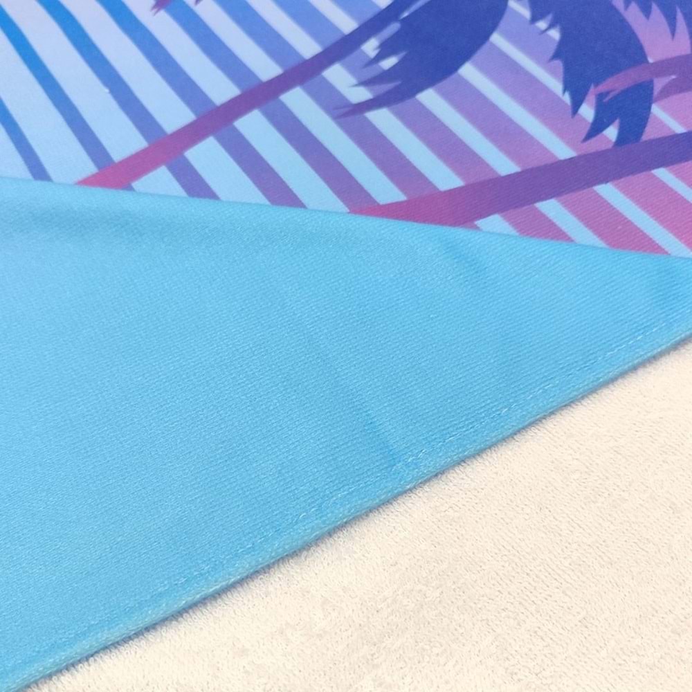 MIAMI BEACH Dijital Baskılı 75x150 Cm Plaj Havlusu