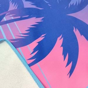MIAMI BEACH Dijital Baskılı 75x150 Cm Plaj Havlusu