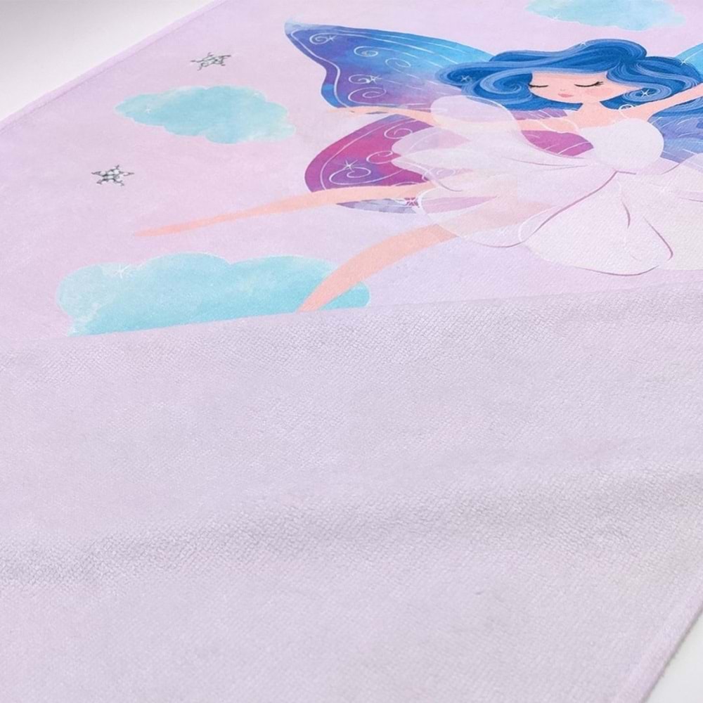 Sevimli Peri Dijital Baskılı 70x140 Cm Çocuk Plaj Havlusu