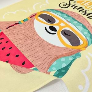 Hello Sunshine Dijital Baskılı 70x140 Cm Çocuk Plaj Havlusu