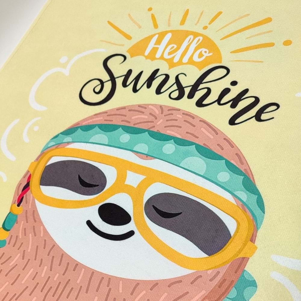 Hello Sunshine Dijital Baskılı 70x140 Cm Çocuk Plaj Havlusu
