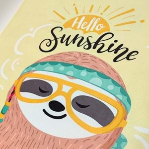 Hello Sunshine Dijital Baskılı 70x140 Cm Çocuk Plaj Havlusu