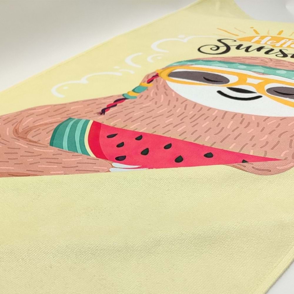 Hello Sunshine Dijital Baskılı 70x140 Cm Çocuk Plaj Havlusu