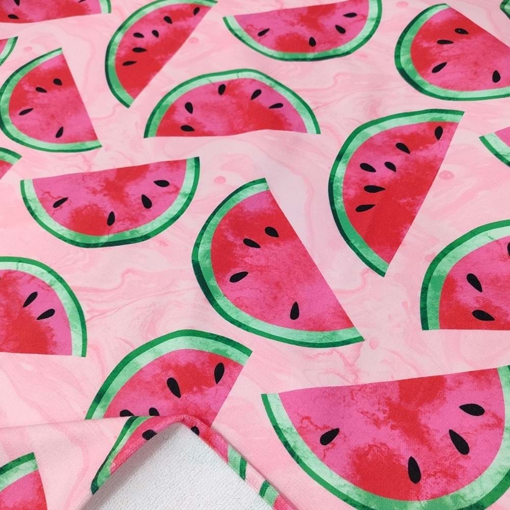 Karpuz Desen Dijital Baskılı 75x150 Cm Plaj Havlusu