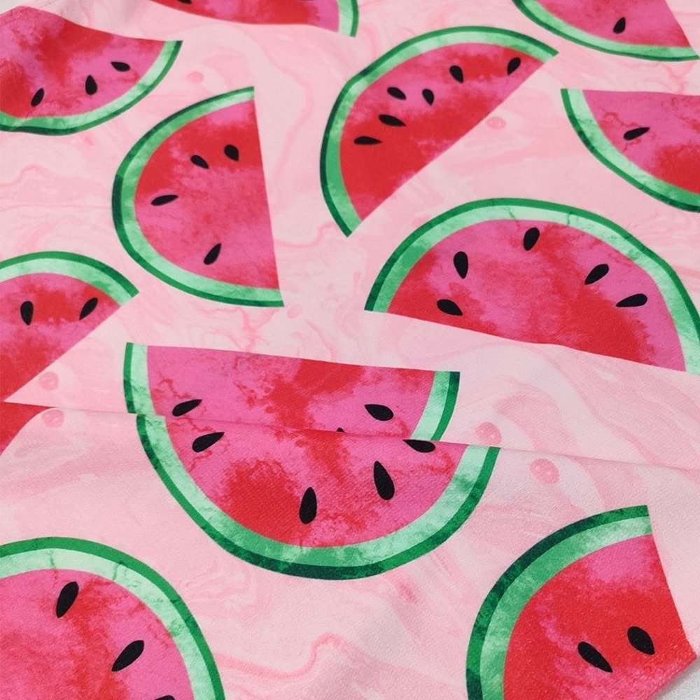 Karpuz Desen Dijital Baskılı 75x150 Cm Plaj Havlusu