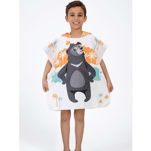 Cool Bear Çocuk Panço Plaj Havlusu 5-6 Yaş
