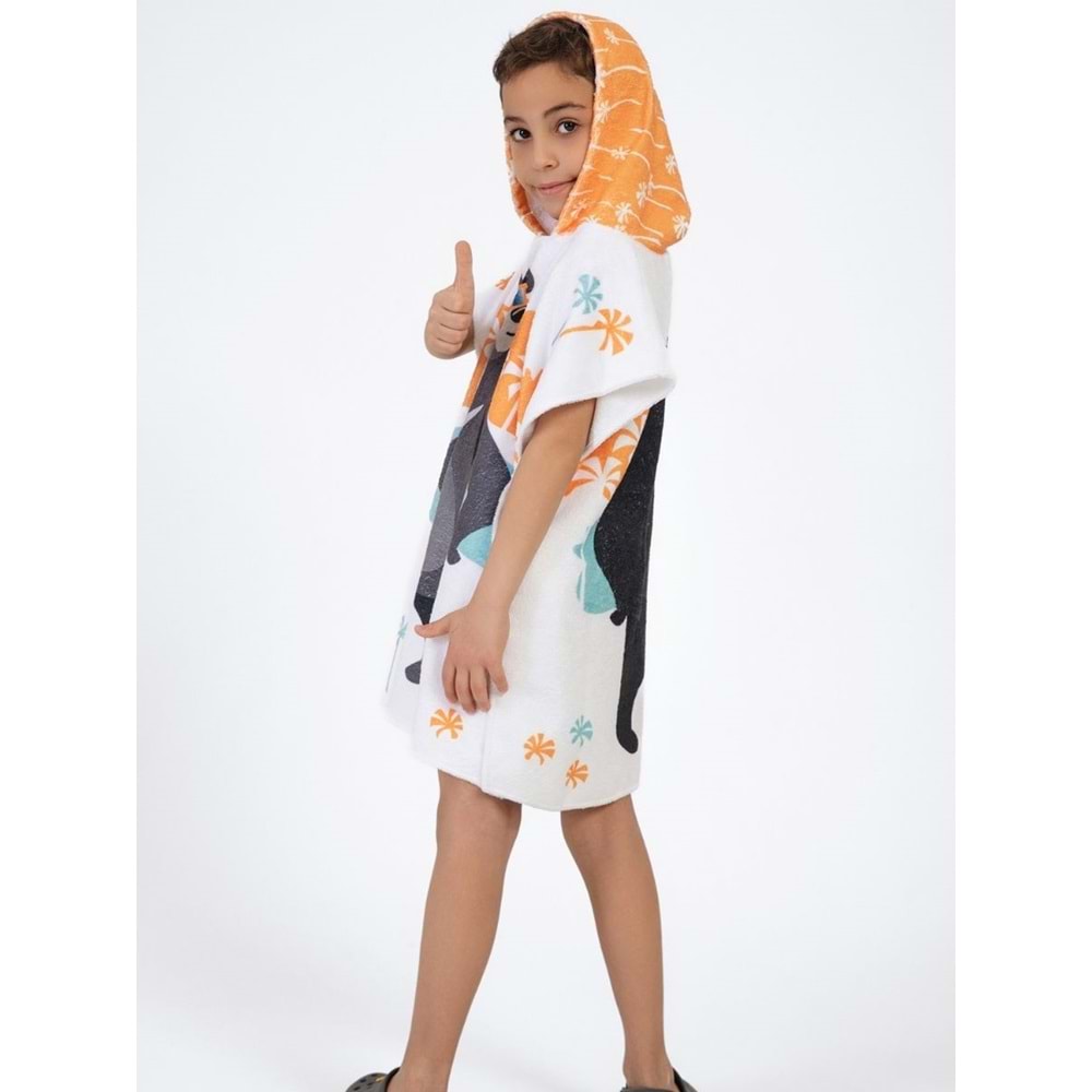 Cool Bear Çocuk Panço Plaj Havlusu 5-6 Yaş