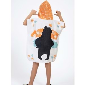 Cool Bear Çocuk Panço Plaj Havlusu 5-6 Yaş