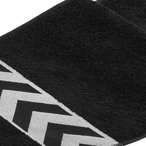 Sergeant 30x100 Cm %100 Pamuk(450 GSM) Siyah-Beyaz 2'li Spor Havlusu Fitness Gym Golf Boks Havlusu