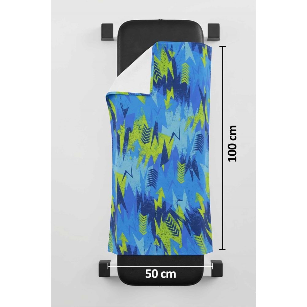 Sports Dijital Baskılı 50x100 Cm Spor Havlusu Fitness Gym Golf Boks Tenis Havlusu SPORT1