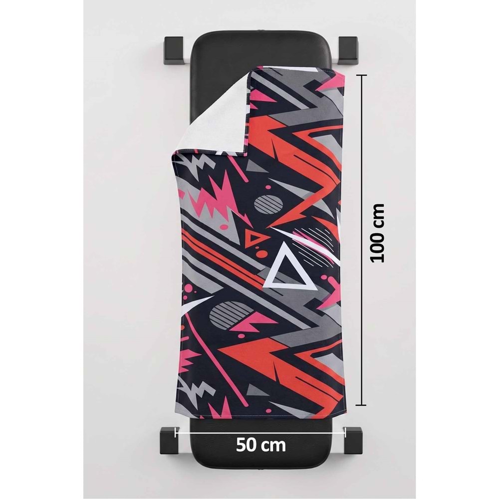 Sports Dijital Baskılı 50x100 Cm Spor Havlusu Fitness Gym Golf Boks Tenis Havlusu SPORT2