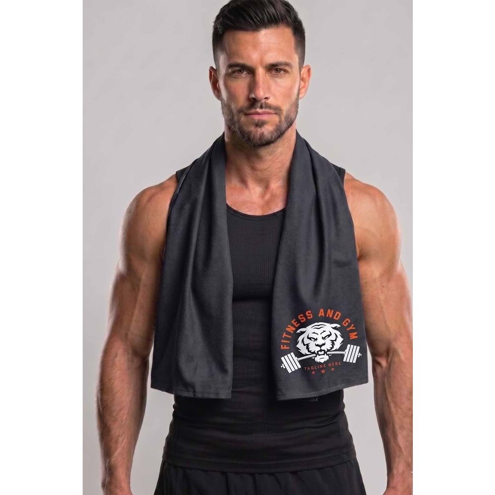 Sports Dijital Baskılı 50x100 Cm Spor Havlusu Fitness Gym Golf Boks Tenis Havlusu SPORT4